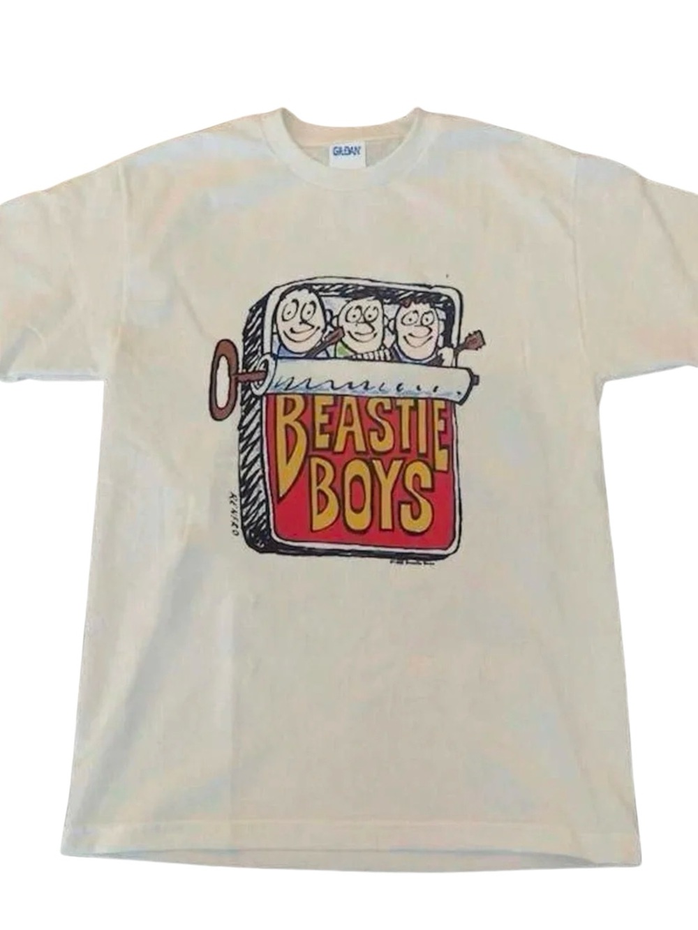 Beastie Boys Sardine Can Retro 90s Hip Hop White Graphic Tee